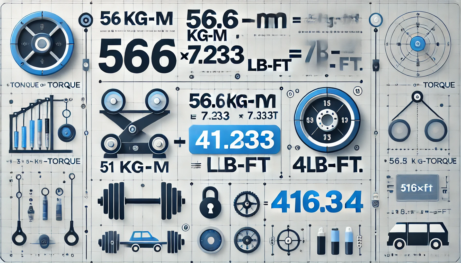 56.6kg-m in lb-ft